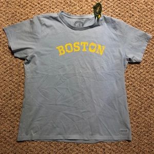Life Is Good Boston T shirt